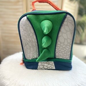Dinosaur Lunch Bag with Green Spikes